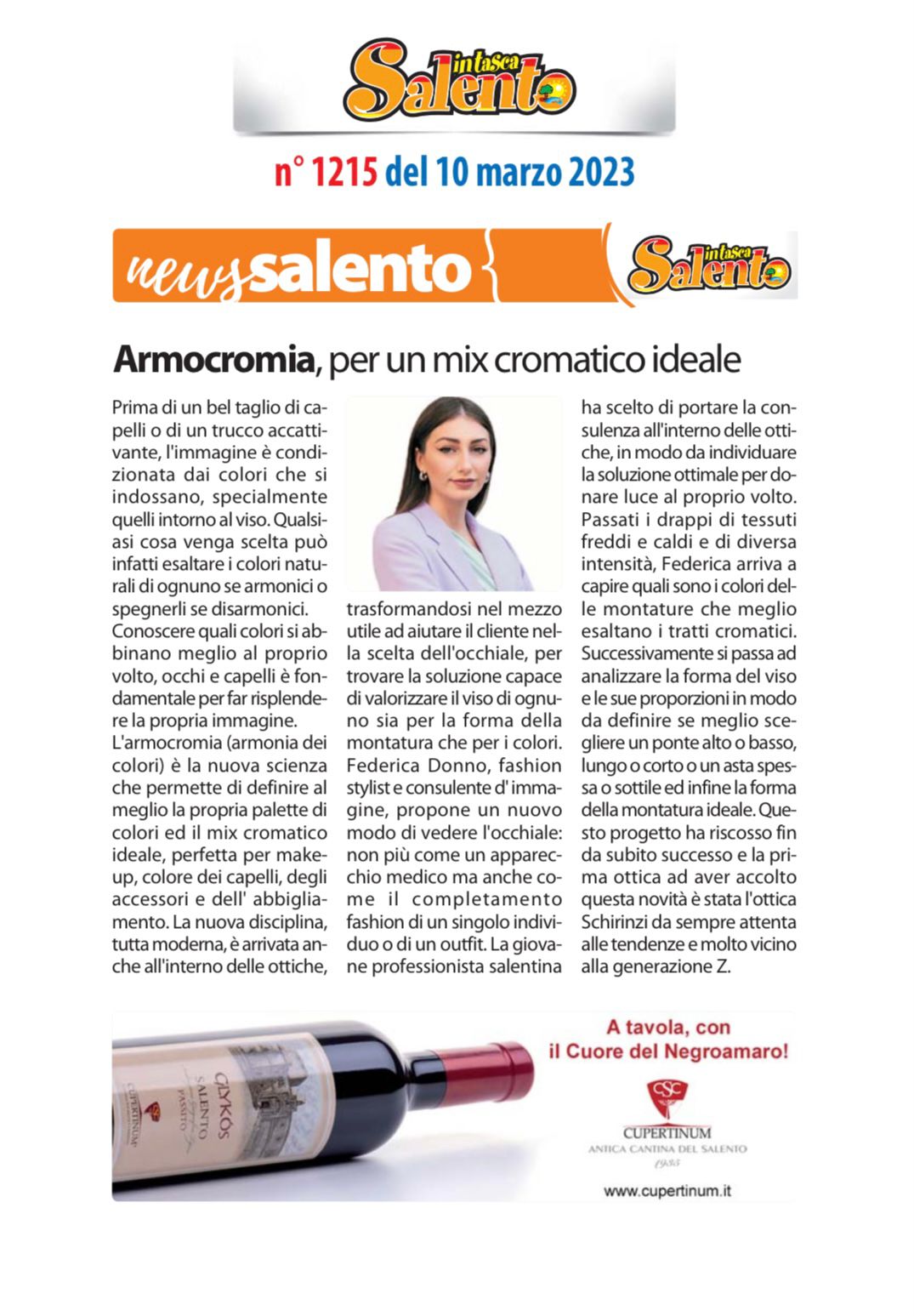 Federica Donno - Consulente d'immagine e fashion stylist esperta in armocromia e personal styling.